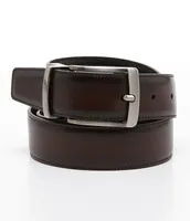 Roundtree & Yorke Big Tall Burnished Edge Reversible Belt