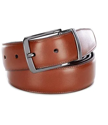 Roundtree & Yorke Big Tall Old Luggage Reversible Leather Belt