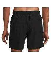 Roundtree & Yorke Big Tall Portside Solid 6#double; and 8#double; Inseam Swim Trunks