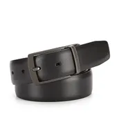 Roundtree & Yorke Big Tall Reversible Montana Leather Belt