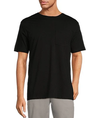 Roundtree & Yorke Big Tall Short Sleeve Solid Pocket Crew T-Shirt