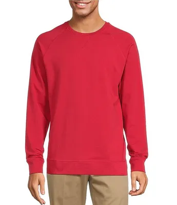 Roundtree & Yorke Long Sleeve Crew Neck Solid Pullover