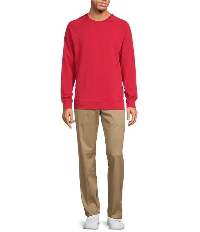 Roundtree & Yorke Red Crewneck Sweaters for Men