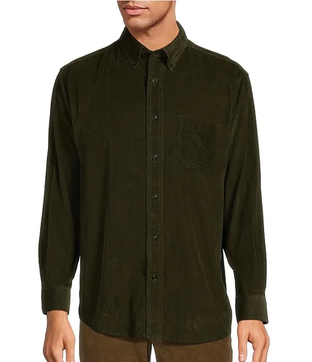 Roundtree & Yorke Long Sleeve Paisley Corduroy Sport Shirt