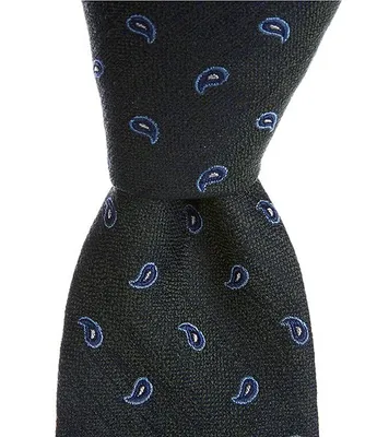 Roundtree & Yorke Paisley 2 3/4#double; Silk Tie