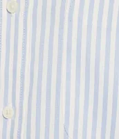 Roundtree & Yorke Performance Long Sleeve Stripe Sport Shirt
