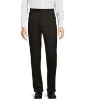 Roundtree & Yorke TravelSmart Classic Fit Non-Iron Ultimate Comfort Microfiber Pleated-Front Dress Pants