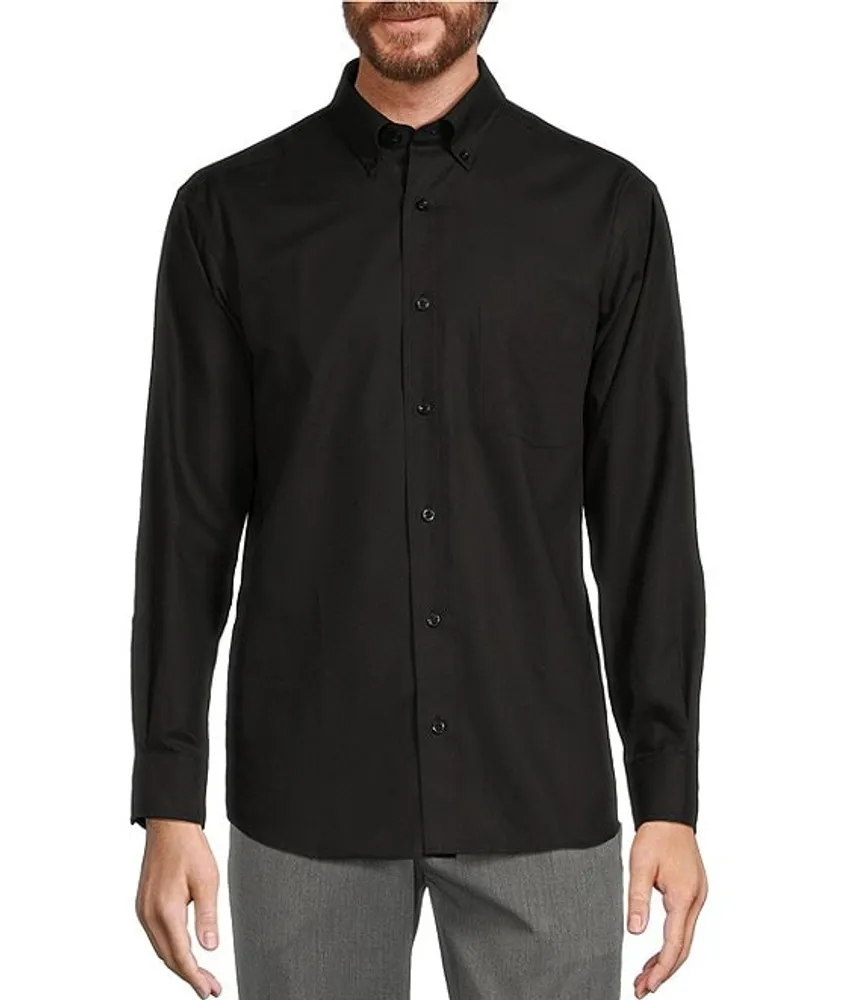Roundtree & Yorke TravelSmart Easy Care Long Solid Sleeve Sport Shirt