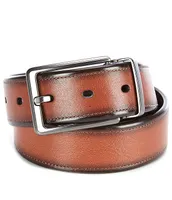 Roundtree & Yorke Walnut Reversible Leather Belt