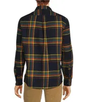 Rowm Big & Tall Nomad Collection Long Sleeve Portuguese Flannel Plaid Shirt