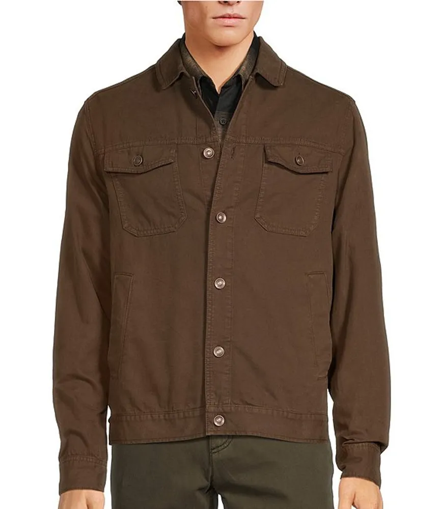 Rowm The Lodge Collection Rambler Solid Canvas Trucker Jacket