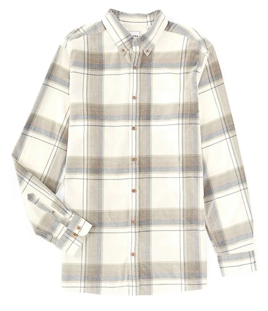 Rowm Nomad Collection Long Sleeve Corduroy Large Plaid Shirt