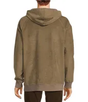 Rowm Nomad Collection Long Sleeve Garment Dyed Corduroy Solid Hoodie