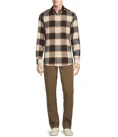 Rowm Nomad Collection Long Sleeve Portuguese Flannel Plaid Shirt