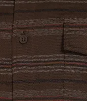 Rowm The Lodge Collection Long Sleeve Flannel Horizontal Stripe Shirt
