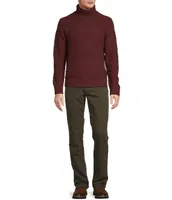 Rowm The Lodge Collection Long Sleeve Textured Solid Sweater