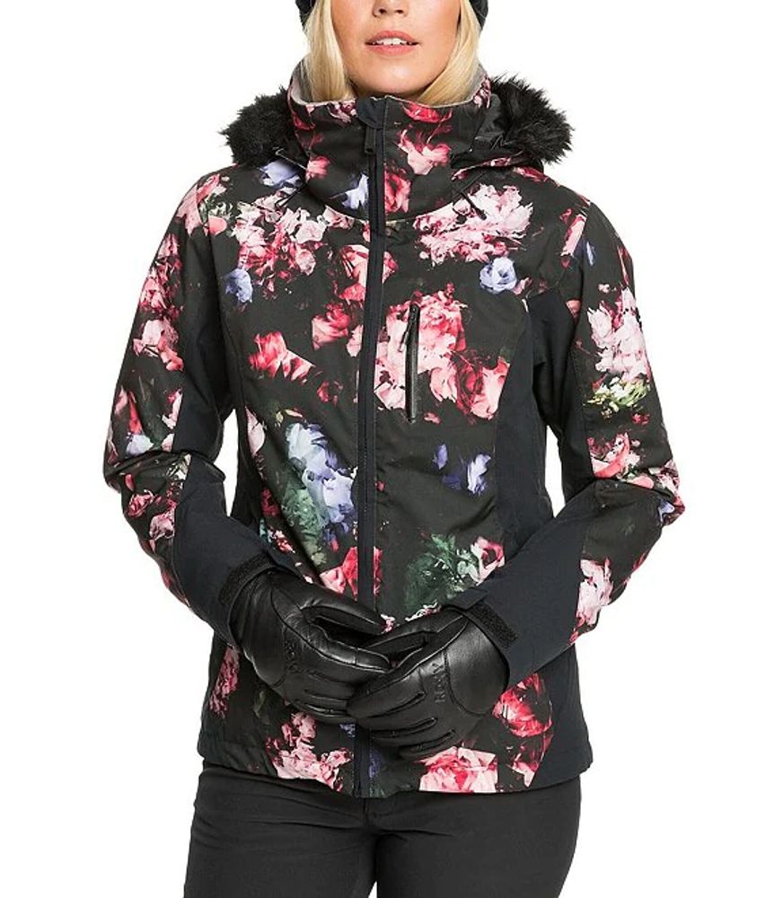 Roxy Ski Premium Blooming Party Faux-Fur Snow Jacket | Alexandria Mall