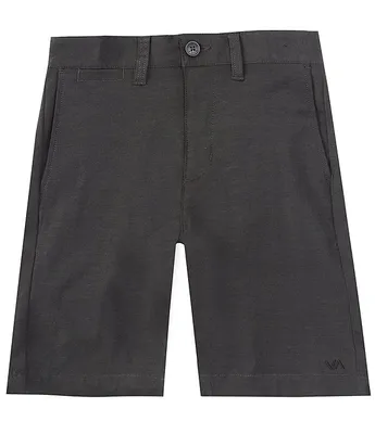 RVCA Big Boys 8-20 Back Hybird 19#double; Inseam Flat Front Shorts