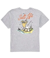 Salt Life Big Boys 8-20 Short Sleeve Gone Fishing T-Shirt