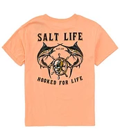 Salt Life Big Boys 8-20 Short Sleeve Hooked For Swordfish Graphic T-Shirt