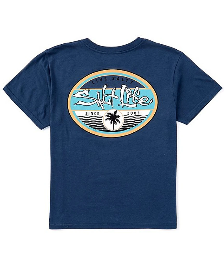 Salt Life Big Boys 8-20 Short Sleeve Wavy Days Graphic T-Shirt