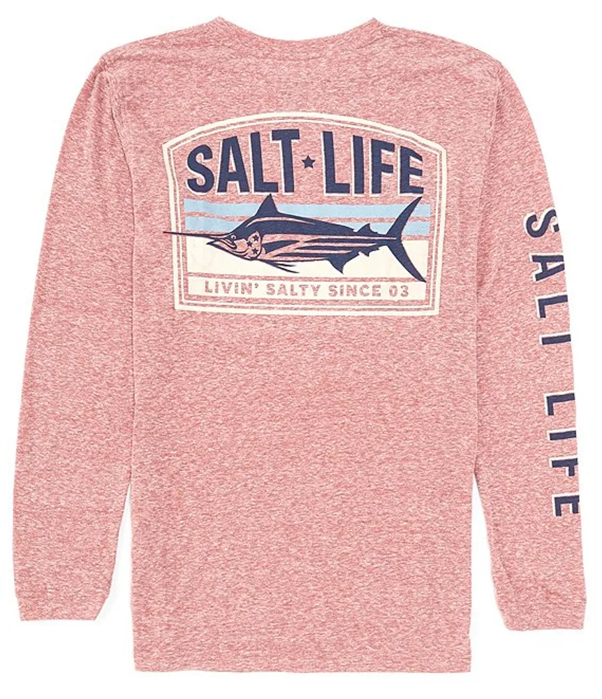 Salt Life Marlin Intent Long-Sleeve Tri-Blend T-Shirt