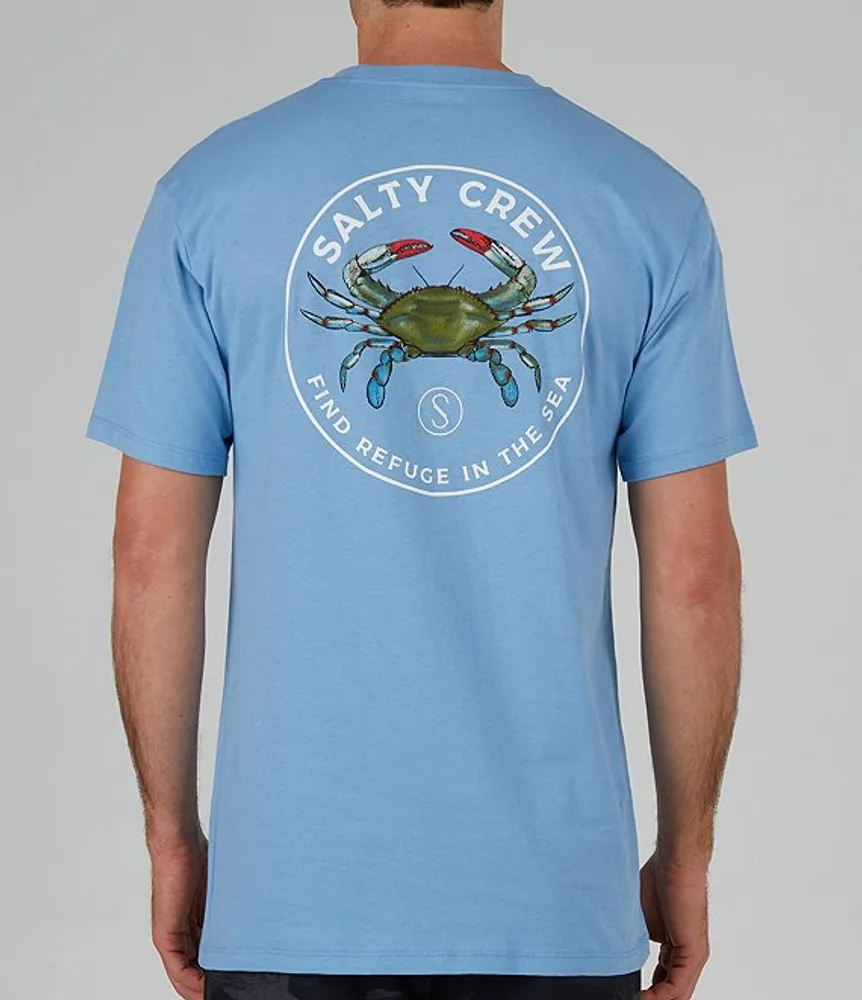 Salty Crew Blue Crabber Long Sleeve Sunshirt Navy MD