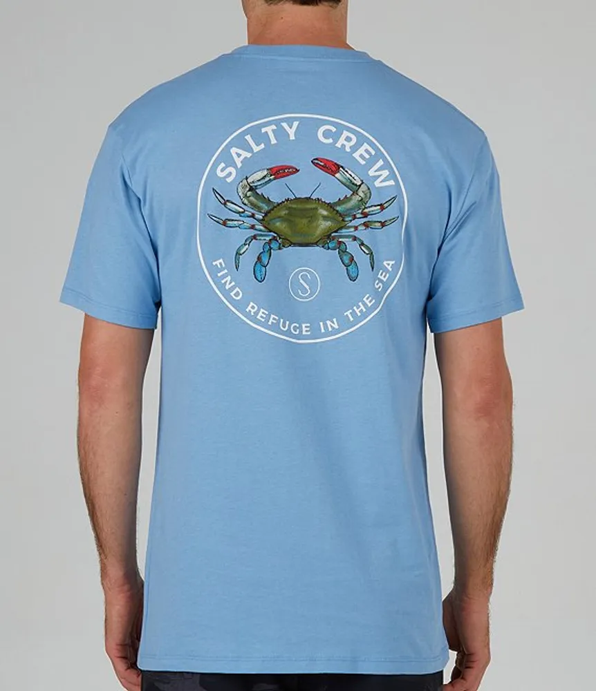 Salt Life® Blue Crab Proud Short Sleeve Pocket Tee