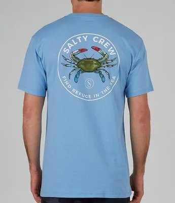 Salty Crew Short Sleeve Blue Crabber T-Shirt