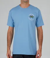 Salty Crew Short Sleeve Blue Crabber T-Shirt