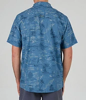 Salty Crew Short Sleeve Seafarer Tech Woven Shirt