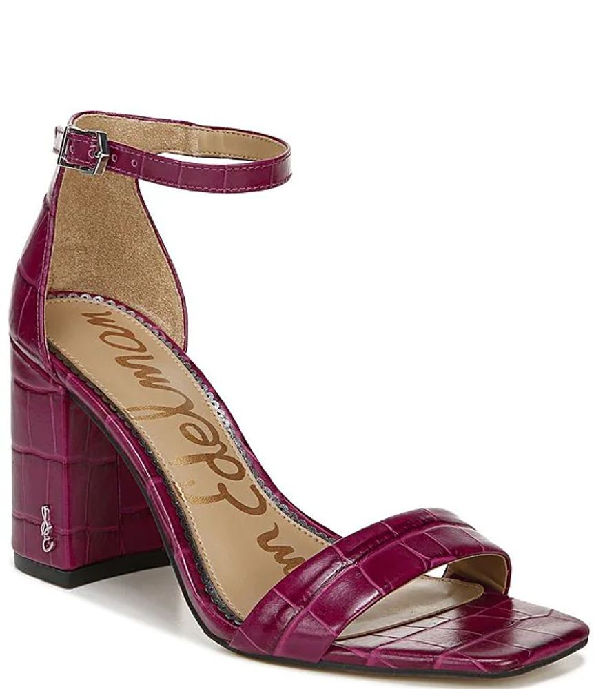 Sam Edelman Daniella Croc Embossed Leather Dress Sandals | Alexandria Mall
