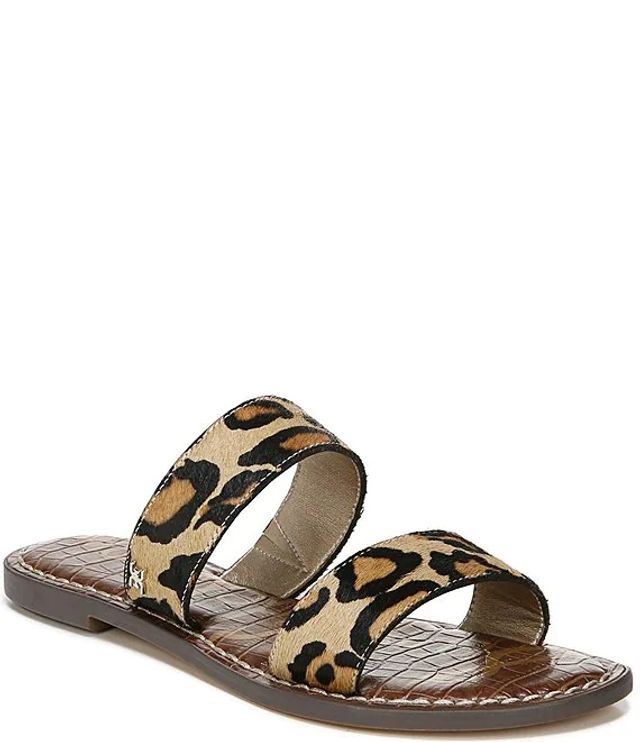 Sam Edelman Gala Leopard Print Haircalf Sandals | Brazos Mall