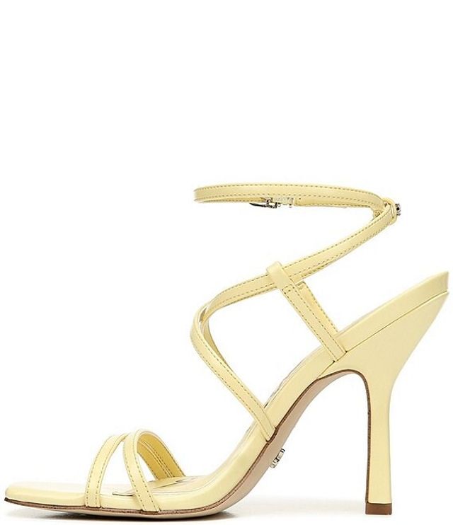 Sam Edelman Leeanne Patent Strappy Square Toe Dress Sandals | Brazos Mall