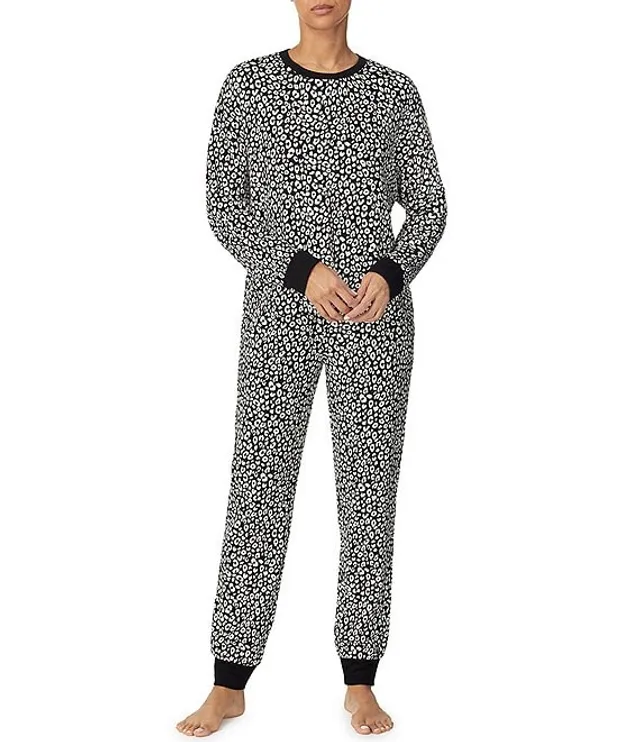 Sanctuary Brushed Baby Terry Henley Top & Jogger Pajama Set