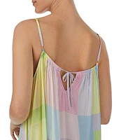 Sanctuary Woven Multi Stripe Sleeveless Keyhole Back Coordinating Chemise