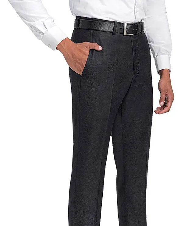 Santorelli Loro Piana® Modern Fit Flat Front Dress Pants