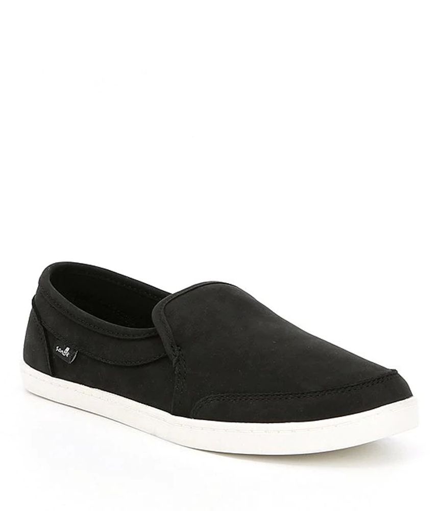 Sanuk Pair O Dice Leather Slip-On Shoes | Alexandria Mall