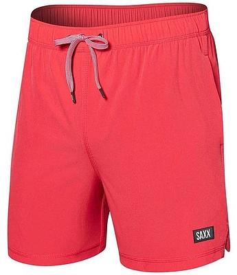 SAXX Oh Buoy Two-In-One Solid 5#double; Inseam Swim Trunks
