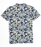 Scene&Heard Big Boys 8-20 Short Sleeve Botanical Print Woven Shirt