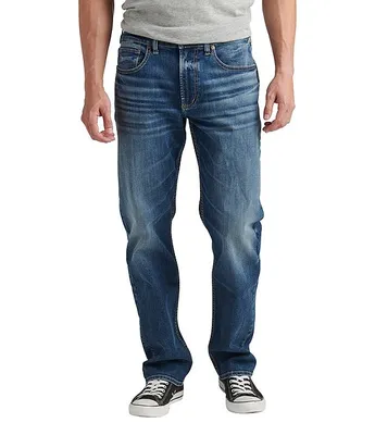 Silver Jeans Co. Eddie Relaxed-Fit Tapered-Leg