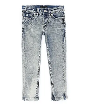 Silver Jeans Co. Little Girls 2T-6X 5-Pocket Back Pocket Detail Sasha Skinny Denim