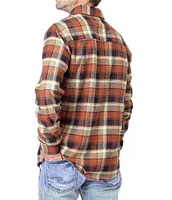 Silver Jeans Co. Long Sleeve Plaid Yarn Dyed Flannel Shirt