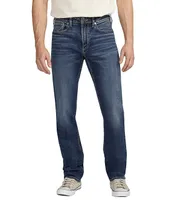 Silver Jeans Co. Machray Straight Leg Athletic Fit Full Length Denim