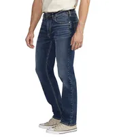 Silver Jeans Co. Machray Straight Leg Athletic Fit Full Length Denim