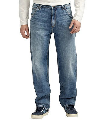 Silver Jeans Co. Relaxed Fit Straight Leg Mid Flex Painters