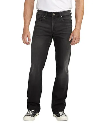 Silver Jeans Co. Zac Relaxed Fit Straight Leg Black Wash