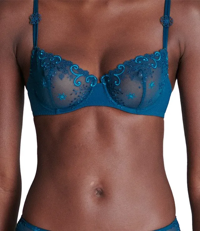 Simone Perele Delice Balconette Bra In Dark Blue