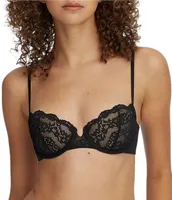 Skarlett Blue Impress: Floral Lace Unlined Balconette Underwire Bra