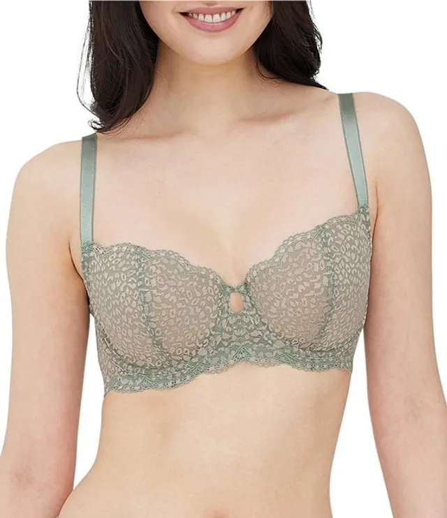 BKEssentials Full Coverage Lace Lined Bralette - Women's Intimates